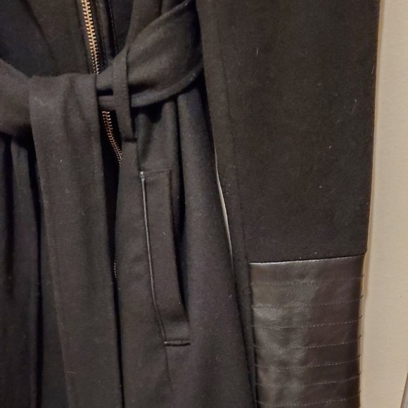 Bebe Black Coat Size Medium - Picture 11 of 14